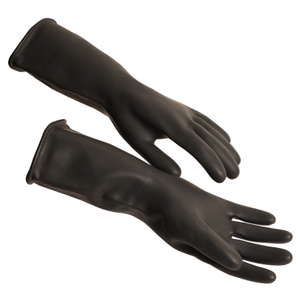 CE En 388 Industrial Latex Gloves Chemical Resistant Gloves Black Latex Gloves